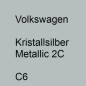 Preview: Volkswagen, Kristallsilber Metallic 2C, C6.